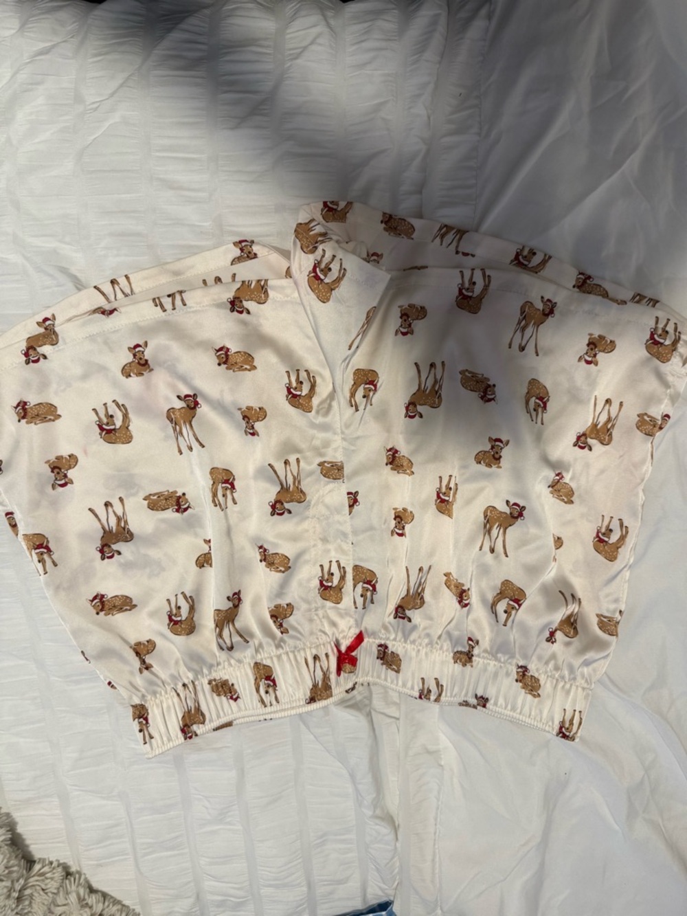 wild fable Cream Reindeer Print Pajama Shorts